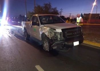 Provoca fuerte choque sobre transitado bulevar