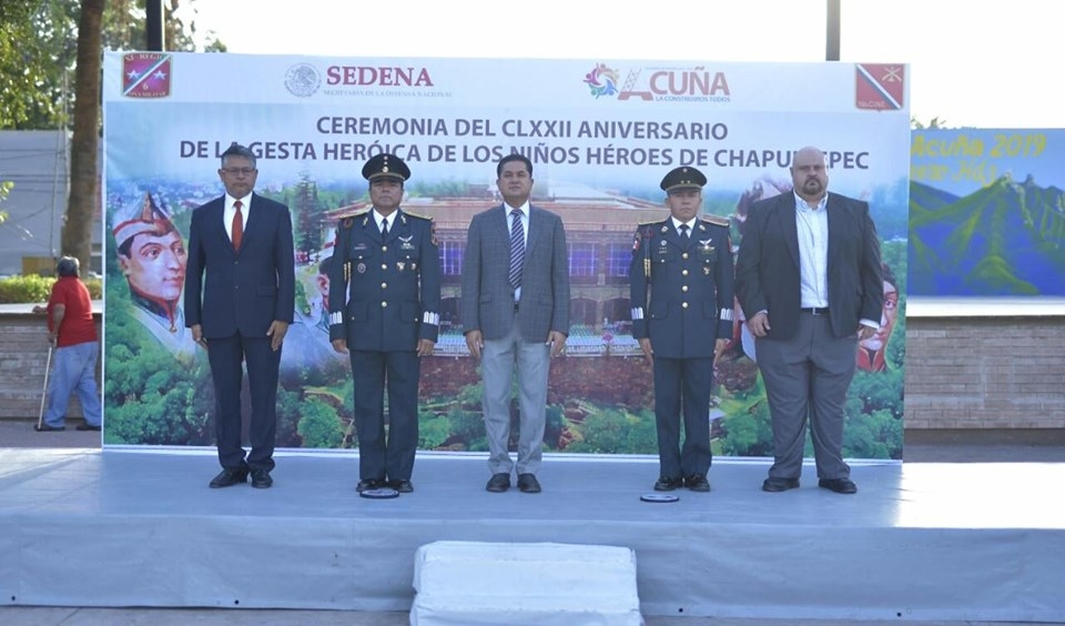 Conmemoran a los Niños Héroes con Ceremonia Cívica