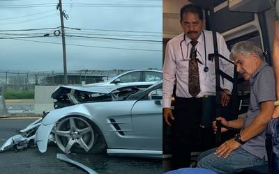 Tuca Ferretti sufre accidente automovilístico