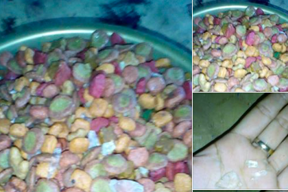 Denuncian en redes sociales una donación de croquetas con veneno y vidrios