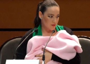 Senadora declara sufrir bullying por llevar a su hija al Pleno