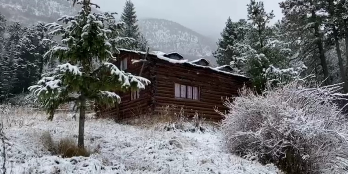 Cae nieve en Arteaga