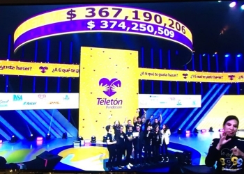 El Teletón supera meta; recauda 374 MDP