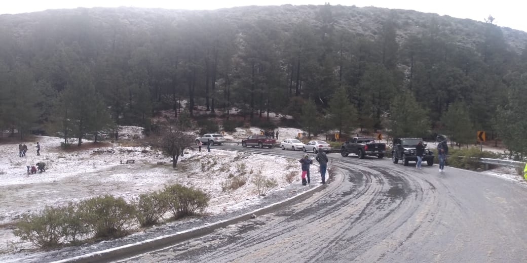 Cae helada en la sierra de Arteaga