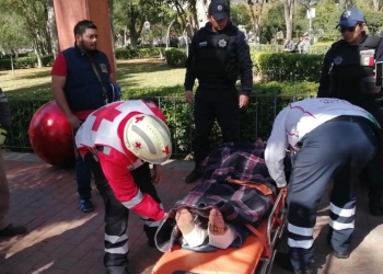 Sin seguridad se cae  trabajador municipal