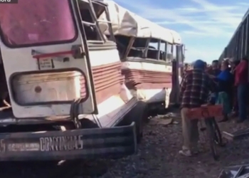 Tren arrolla a camión de pasajeros; hay 7 muertos y 36 heridos