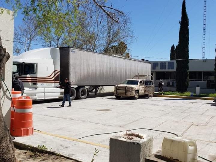 Detecta SEDENA droga en camión con paquetería