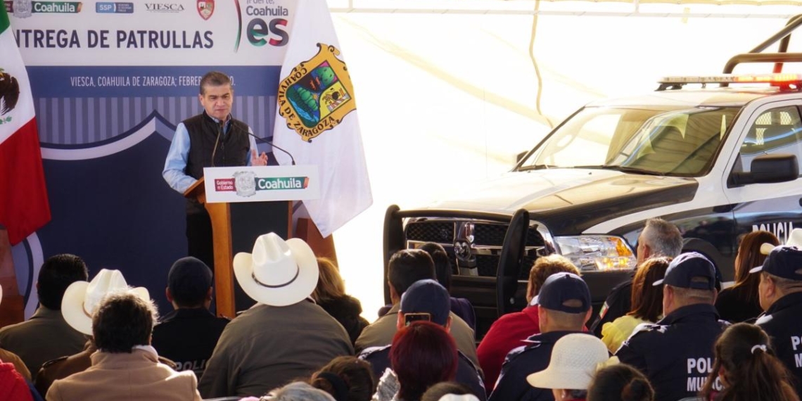 Gobierno Estatal equipa con patrullas al Pueblo Mágico de Viesca