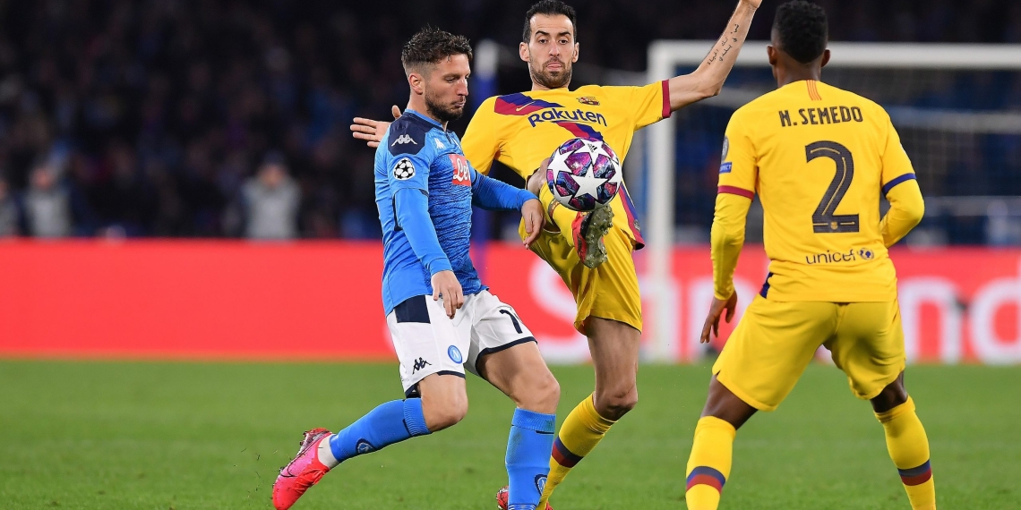 Duelo de empate entre Napoli y Barcelona en la Champions League