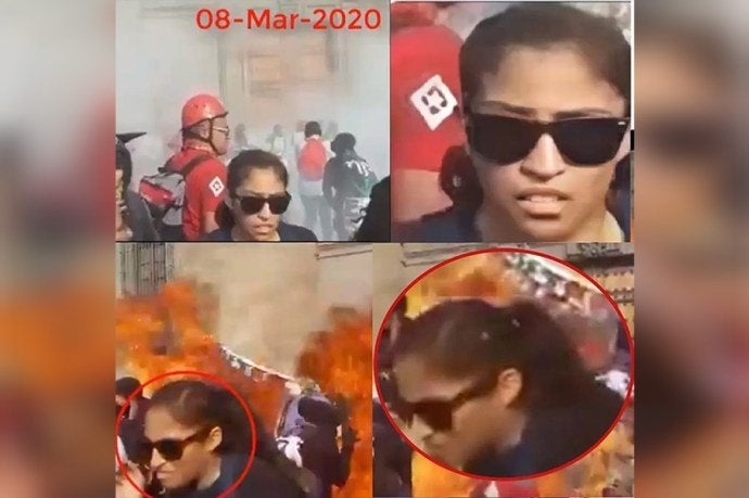 Busca la Fiscalía de la CDMX a mujer que lanzó bomba molotov contra Palacio Nacional