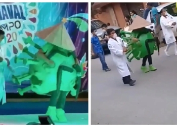 Escuela primaria hace el “carnaval del coronavirus”