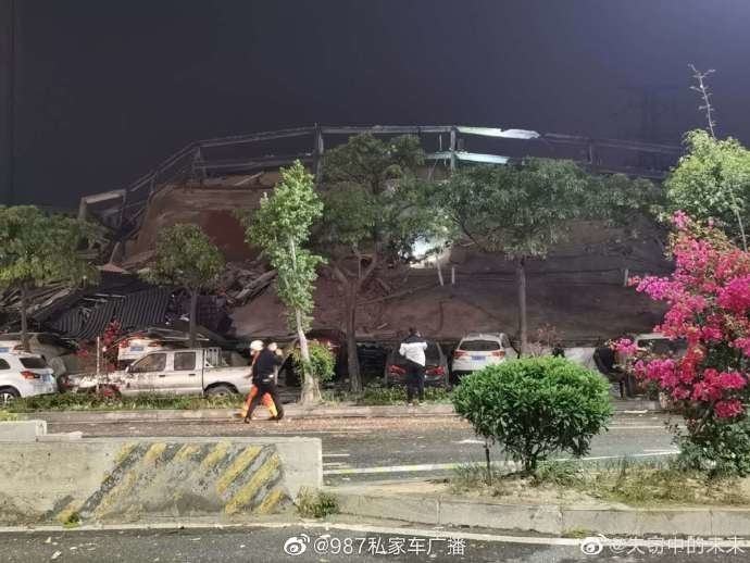 Hotel usado para cuarentena por coronavirus en China se derrumba
