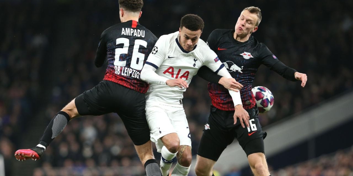 Leipzig recibe al Tottenham disputan la vuelta de los octavos de final de la UEFA