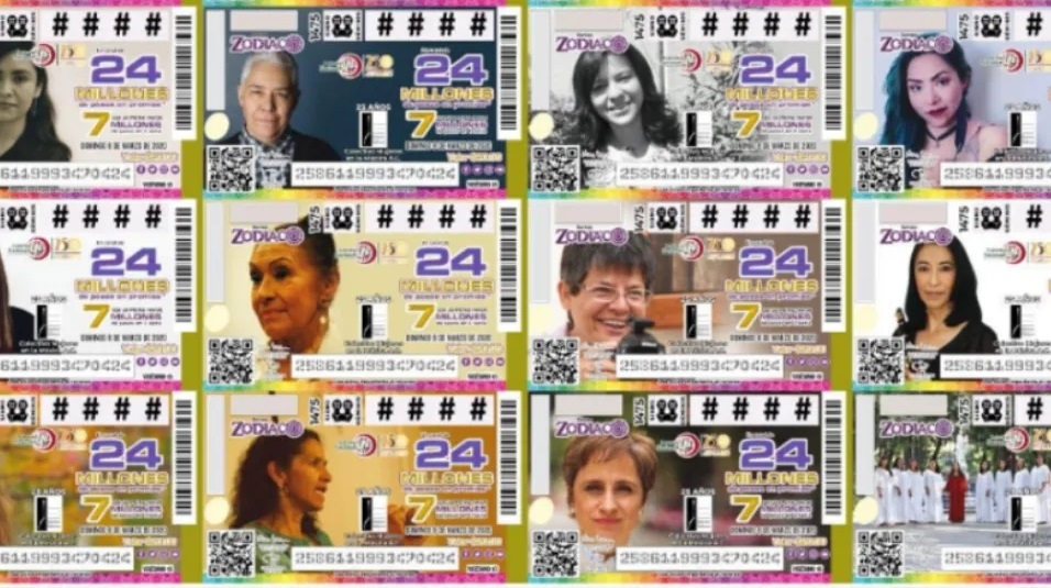 Lotería Nacional conmemora a mujeres en sus billetes Zodiaco