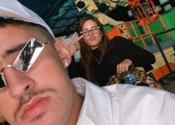Bad Bunny lució a su novia