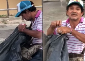 Video: Sorprenden a vendedor ambulante rellenando refrescos en plena calle