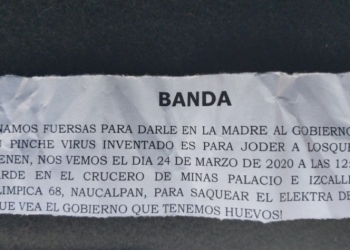 Con ‘papelitos’ pareja incitaba a robar Elektra en Naucalpan
