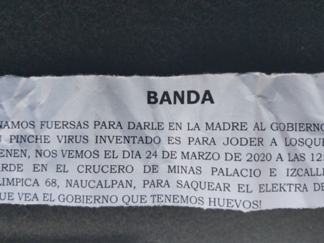 Con ‘papelitos’ pareja incitaba a robar Elektra en Naucalpan