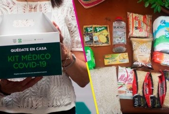 Programa francés se burla de kits médicos que entregan en CDMX