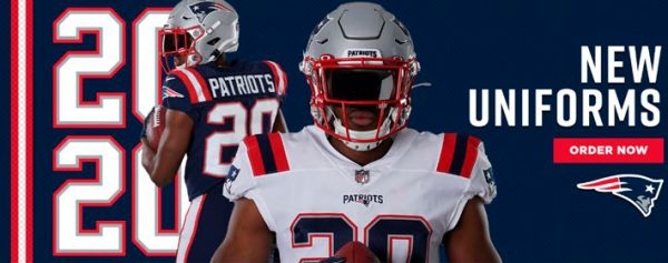 New England Patriots estrena nuevos uniformes