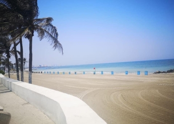 Playas de Veracruz recuperan su azul turquesa ante la falta de humanos