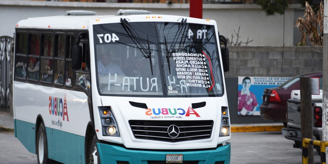 Servicio de transporte público será suspendido los domingos