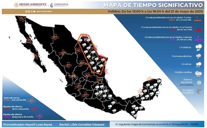 Prevalecerán las lluvias y tormentas en la presente semana