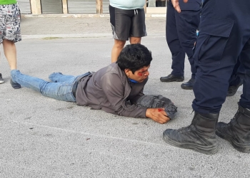 Ante asuntos viales accidente de motociclista
