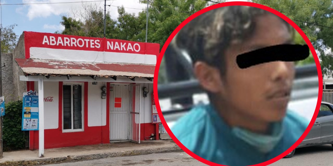 Detienen a presunto asaltante de negocio