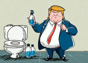 Ridiculiza China a Donald Trump con un dibujo animado sobre el Covid-19