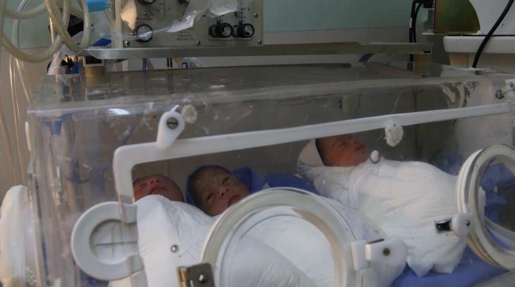 Trillizos recién nacidos dan positivo a coronavirus en SLP