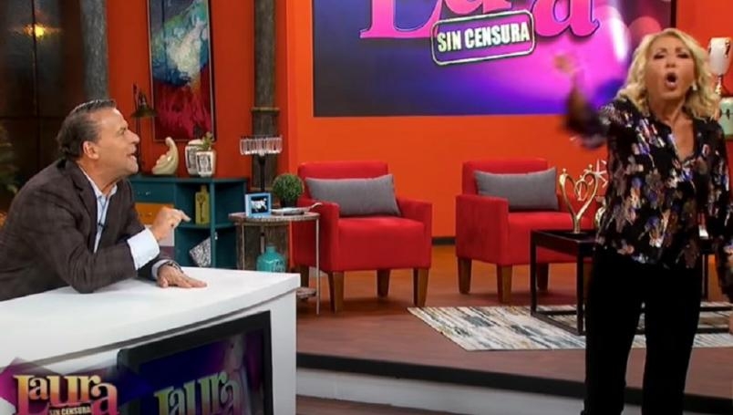 VIDEO: Alfredo Adame y Laura Bozzo se pelean en un programa en vivo