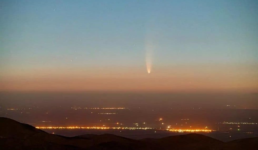Los lugares de México en los que se ha apreciado el cometa Neowise