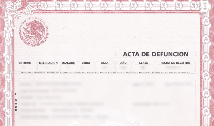Actas de defunción sin costo para víctimas de Covid-19