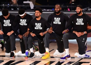 Ceremonia de inicio del regreso de la NBA al estilo ‘Black Lives Matter’