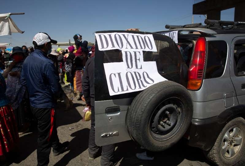 Autorizan uso de dióxido de cloro para tratar COVID-19 en Bolivia
