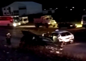Mega accidente  al sur de Saltillo