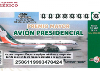 Lotería Nacional apenas ha vendido 25% de los ‘cachitos’ para la rifa del avión presidencial