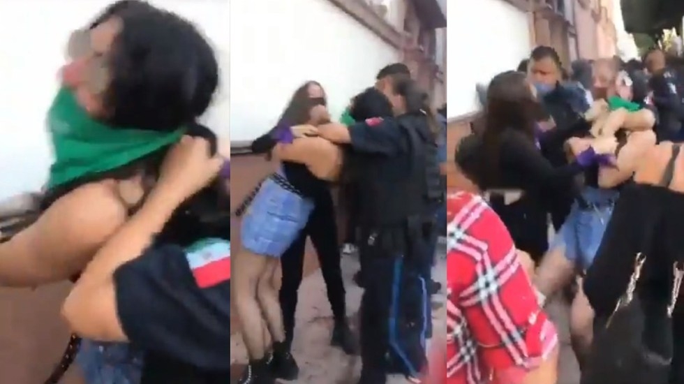 Detienen a 23 protestantes en marcha feminista; exigían justicia para víctima de agresión sexual