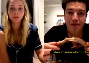 Samuel García regaña a Mariana Rodríguez, por ‘enseñar mucha pierna’ en un live