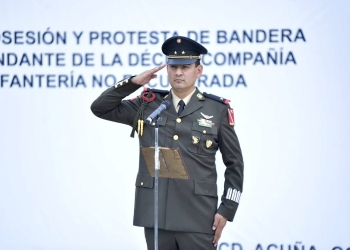 Rindió protesta Comandante de la Décima Compañía de Infantería No Encuadrada
