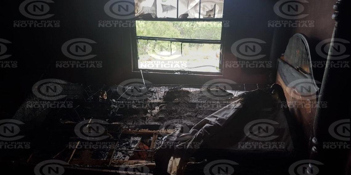 Cortocircuito ocasiona incendio en vivienda del Ejido Balcones