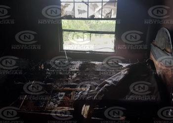 Cortocircuito ocasiona incendio en vivienda del Ejido Balcones