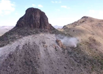 Dinamitan cañón de Guadalupe en EE.UU. para construir muro fronterizo