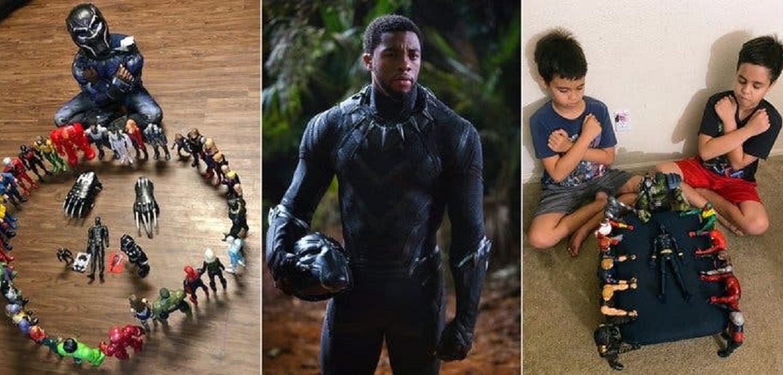 Niños rinden tributo a Black Panther en funerales simbólicos
