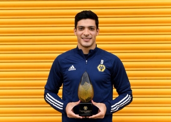 Raúl Jiménez es reconocido como el mejor jugador del Wolverhampton