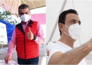 Riquelme y Fayad acuden a las urnas para votar