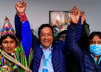 Comienzan felicitaciones a candidato de Evo Morales por triunfo en Bolivia