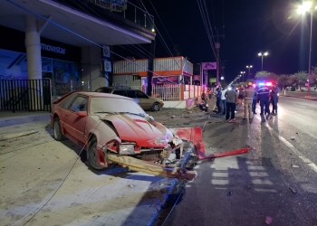 Por conducir ebrio provoca aparatoso accidente