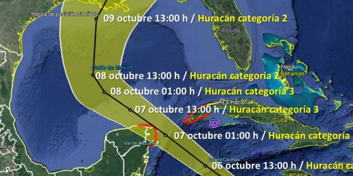 Huracán “Delta” tocará tierra en las primeras horas del miércoles en costas de Yucatán: Conagua